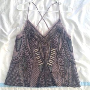 Sequined Purple Zara Top